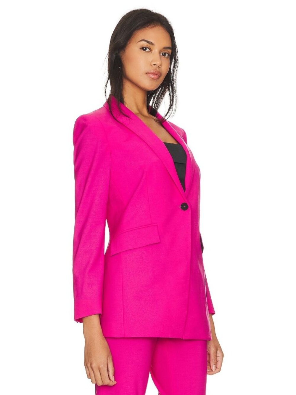 NWT Theory Etiennette Blazer in Carnation Pink Traceable Wool Jacket 2